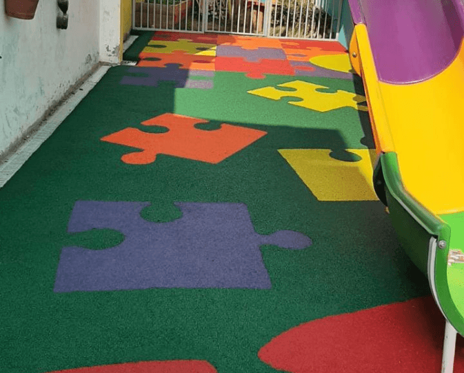 Pisos de caucho continuo