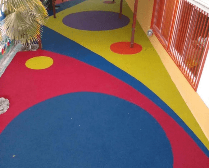 Pisos de caucho continuo