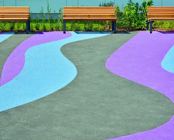 Pisos de caucho continuo